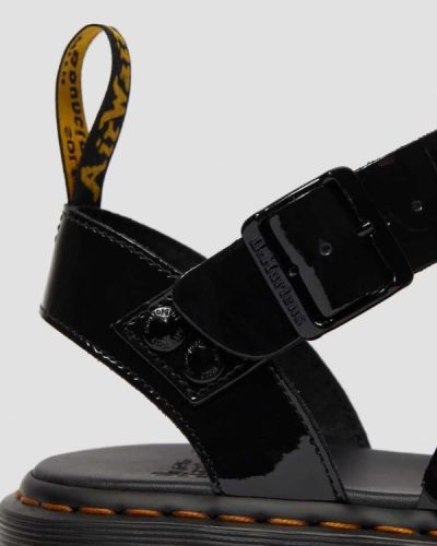 Sandalias Dr Martens Gryphon Patent Cuero Gladiator Para Hombre DR9425B
